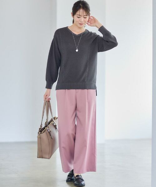 Reflect / リフレクト ニット・セーター | 【パンツ合わせにぴったり◎】ゆったりオフボディニット | 詳細24