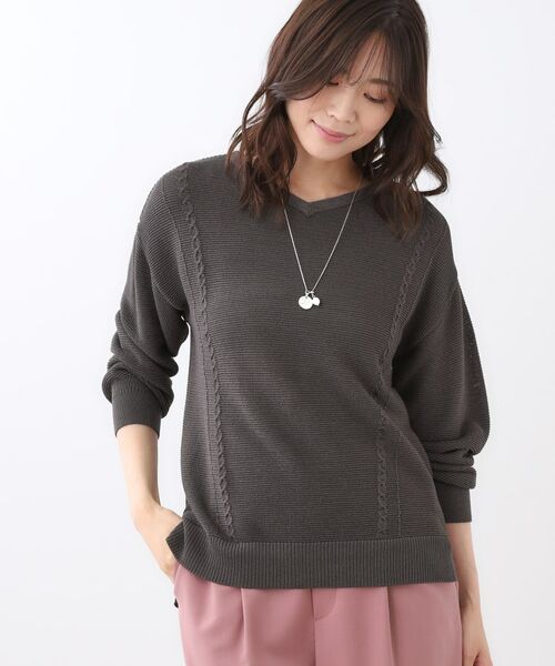 Reflect / リフレクト ニット・セーター | 【パンツ合わせにぴったり◎】ゆったりオフボディニット | 詳細5