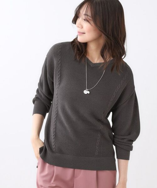 Reflect / リフレクト ニット・セーター | 【パンツ合わせにぴったり◎】ゆったりオフボディニット | 詳細6