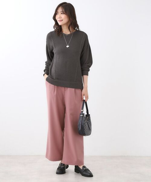 Reflect / リフレクト ニット・セーター | 【パンツ合わせにぴったり◎】ゆったりオフボディニット | 詳細7