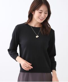 Reflect / リフレクト ニット・セーター | 【WEB先行カラーあり／インナーにおすすめ◎／アンサンブル可】すっきり見え縦編み柄ニット