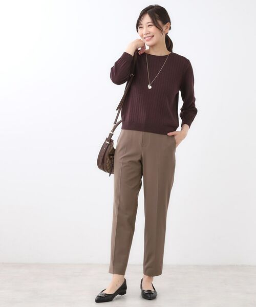 Reflect / リフレクト ニット・セーター | 【WEB先行カラーあり／インナーにおすすめ◎／アンサンブル可】すっきり見え縦編み柄ニット | 詳細16