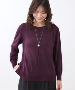 Reflect / リフレクト ニット・セーター | 【ちくちくしない／アンサンブル可／通勤におすすめ◎】オフボディニット