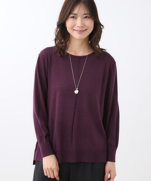 Reflect / リフレクト ニット・セーター | 【ちくちくしない/アンサンブル可/通勤におすすめ◎】オフボディニット | 詳細5