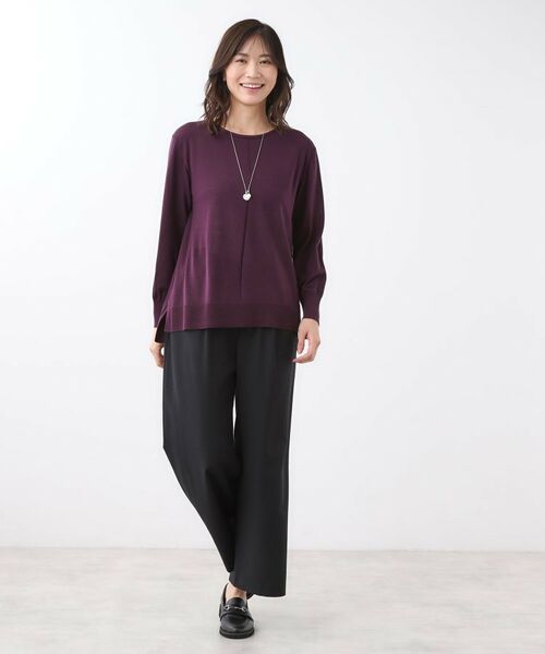 Reflect / リフレクト ニット・セーター | 【ちくちくしない/アンサンブル可/通勤におすすめ◎】オフボディニット | 詳細7