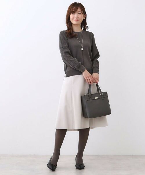 Reflect / リフレクト ニット・セーター | 【選べる8色／スカートにもパンツにも◎】ウール混ボートネックニット | 詳細20