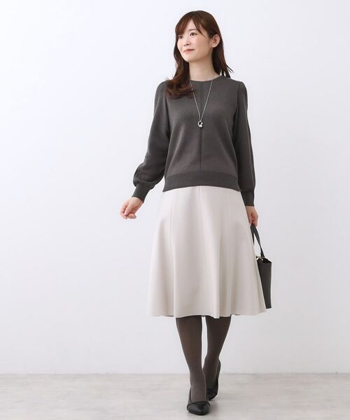 Reflect / リフレクト ニット・セーター | 【選べる8色／スカートにもパンツにも◎】ウール混ボートネックニット | 詳細21