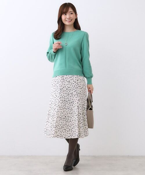 Reflect / リフレクト ニット・セーター | 【選べる8色／スカートにもパンツにも◎】ウール混ボートネックニット | 詳細25