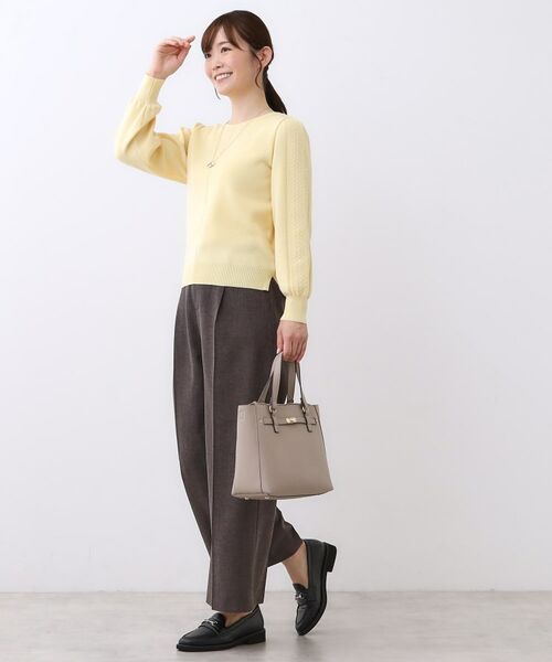 Reflect / リフレクト ニット・セーター | 【選べる8色／スカートにもパンツにも◎】ウール混ボートネックニット | 詳細28