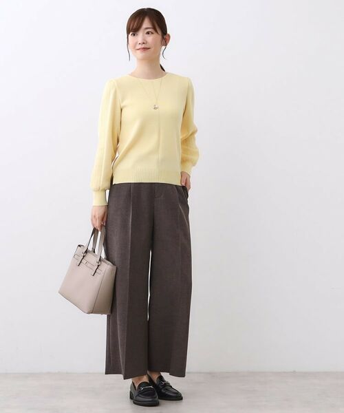 Reflect / リフレクト ニット・セーター | 【選べる8色／スカートにもパンツにも◎】ウール混ボートネックニット | 詳細29