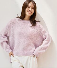 Reflect / リフレクト ニット・セーター | 【一枚で着映え◎／ゆったり着られるワンサイズ】スパンコール×ラメニット