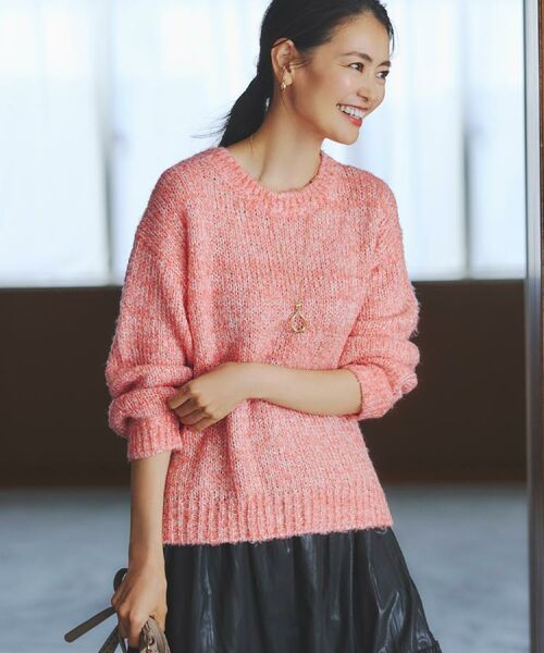 Reflect / リフレクト ニット・セーター | 【一枚で着映え◎／ゆったり着られるワンサイズ】スパンコール×ラメニット | 詳細1