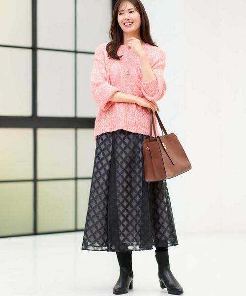 Reflect / リフレクト ニット・セーター | 【一枚で着映え◎／ゆったり着られるワンサイズ】スパンコール×ラメニット | 詳細10