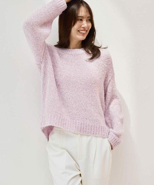 Reflect / リフレクト ニット・セーター | 【一枚で着映え◎／ゆったり着られるワンサイズ】スパンコール×ラメニット | 詳細27