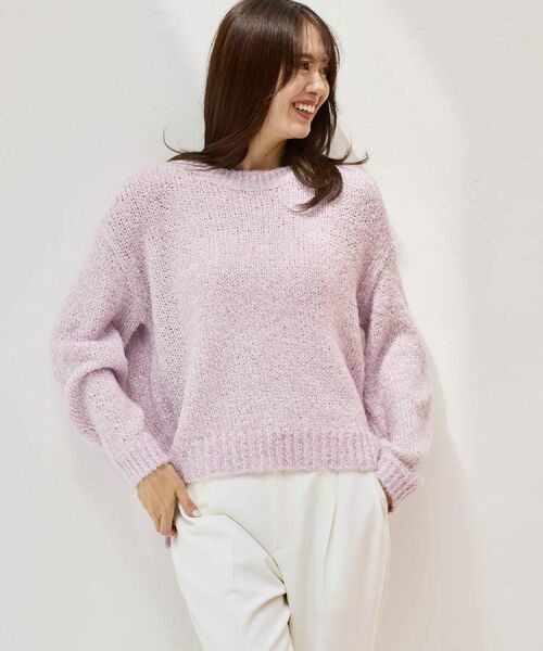 Reflect / リフレクト ニット・セーター | 【一枚で着映え◎／ゆったり着られるワンサイズ】スパンコール×ラメニット | 詳細3
