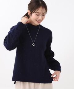 Reflect / リフレクト ニット・セーター | 【一枚で着映え◎／ゆったりシルエット】ラメ×スパンコールウール混ニット