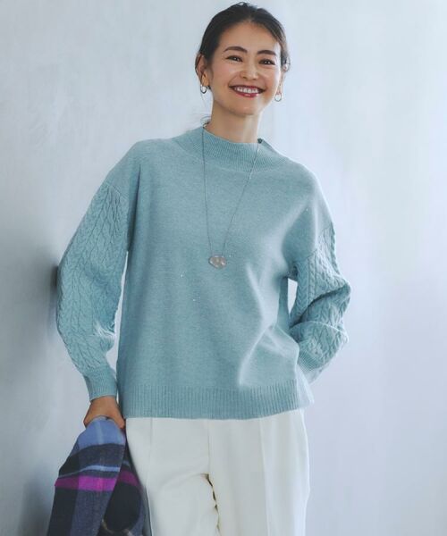 Reflect / リフレクト ニット・セーター | 【一枚で着映え◎／ゆったりシルエット】ラメ×スパンコールウール混ニット | 詳細1