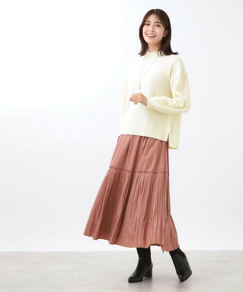 Reflect / リフレクト ニット・セーター | 【一枚で着映え◎／ゆったりシルエット】ラメ×スパンコールウール混ニット | 詳細12