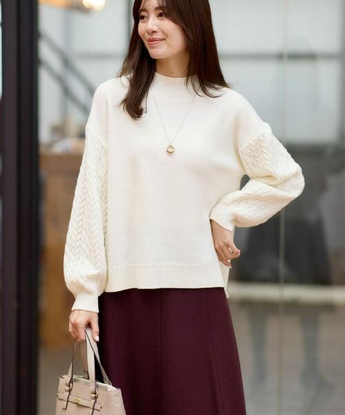 Reflect / リフレクト ニット・セーター | 【一枚で着映え◎／ゆったりシルエット】ラメ×スパンコールウール混ニット | 詳細2