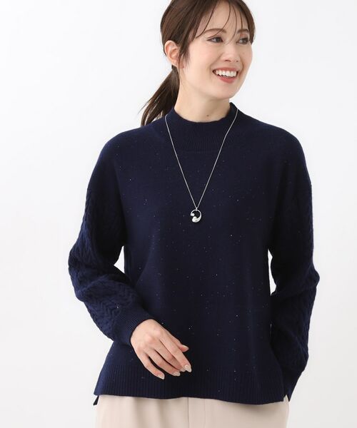 Reflect / リフレクト ニット・セーター | 【一枚で着映え◎／ゆったりシルエット】ラメ×スパンコールウール混ニット | 詳細27