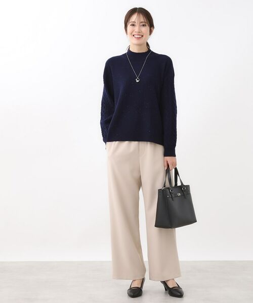 Reflect / リフレクト ニット・セーター | 【一枚で着映え◎／ゆったりシルエット】ラメ×スパンコールウール混ニット | 詳細29