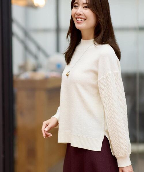 Reflect / リフレクト ニット・セーター | 【一枚で着映え◎／ゆったりシルエット】ラメ×スパンコールウール混ニット | 詳細4