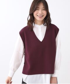 Reflect / リフレクト ベスト | 【WEB先行カラーあり／セットアップ可】Vネックニットベスト