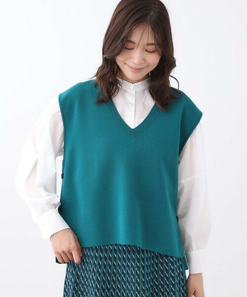 Reflect / リフレクト ベスト | 【WEB先行カラーあり/セットアップ可】Vネックニットベスト | 詳細20