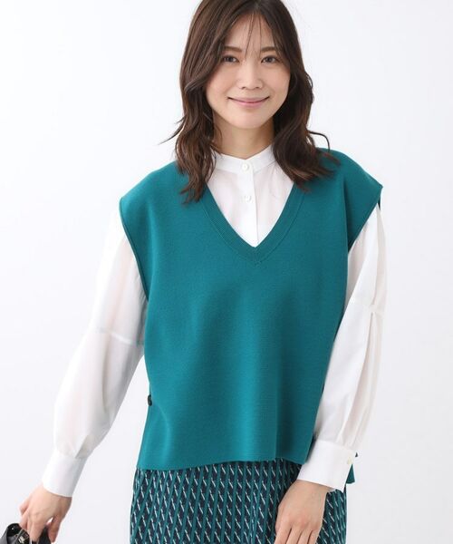 Reflect / リフレクト ベスト | 【WEB先行カラーあり/セットアップ可】Vネックニットベスト | 詳細21