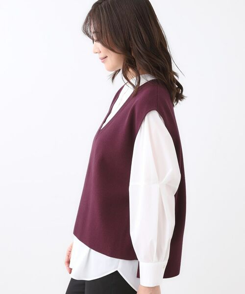 Reflect / リフレクト ベスト | 【WEB先行カラーあり/セットアップ可】Vネックニットベスト | 詳細26