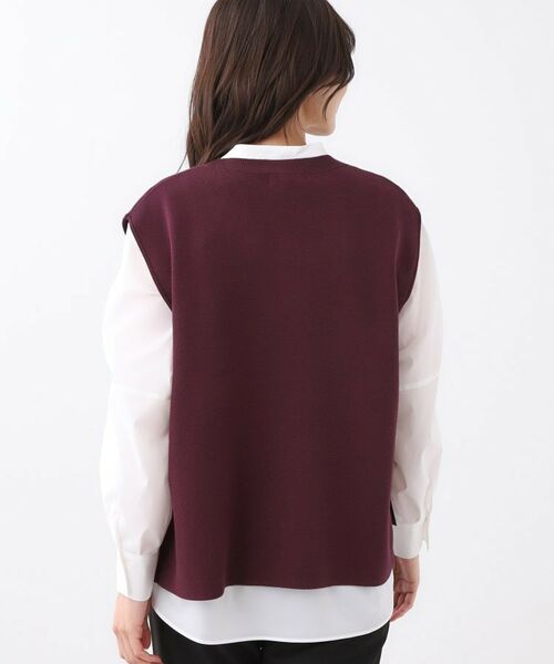 Reflect / リフレクト ベスト | 【WEB先行カラーあり/セットアップ可】Vネックニットベスト | 詳細27