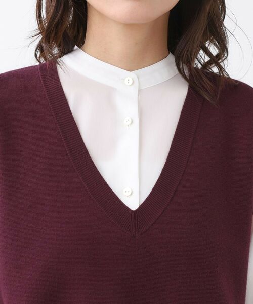 Reflect / リフレクト ベスト | 【WEB先行カラーあり/セットアップ可】Vネックニットベスト | 詳細28