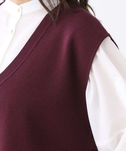 Reflect / リフレクト ベスト | 【WEB先行カラーあり/セットアップ可】Vネックニットベスト | 詳細29