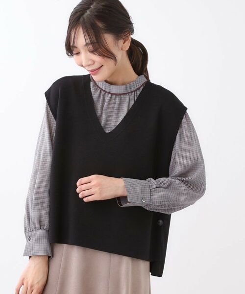 Reflect / リフレクト ベスト | 【WEB先行カラーあり/セットアップ可】Vネックニットベスト | 詳細9