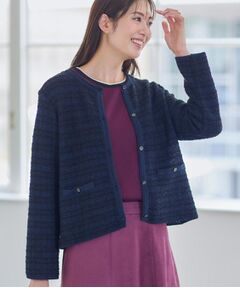 Reflect / リフレクト カーディガン・ボレロ | 【ライトアウター／ゆったりシルエット／気軽な羽織に◎】ドライタッチカーディガン