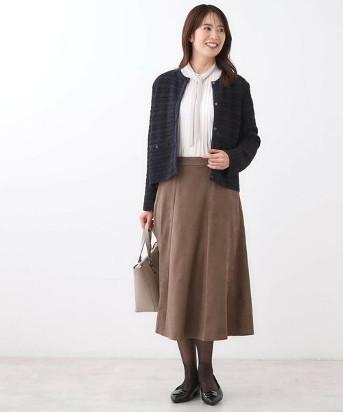 Reflect / リフレクト カーディガン・ボレロ | 【ライトアウター/ゆったりシルエット/気軽な羽織に◎】ドライタッチカーディガン | 詳細7