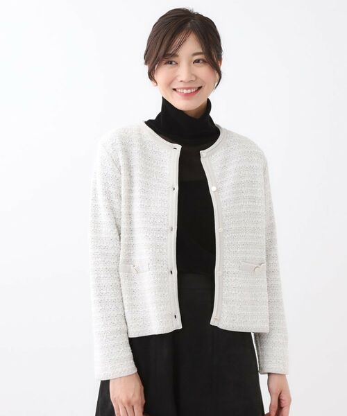 Reflect / リフレクト カーディガン・ボレロ | 【ライトアウター/ゆったりシルエット/気軽な羽織に◎】ドライタッチカーディガン | 詳細9