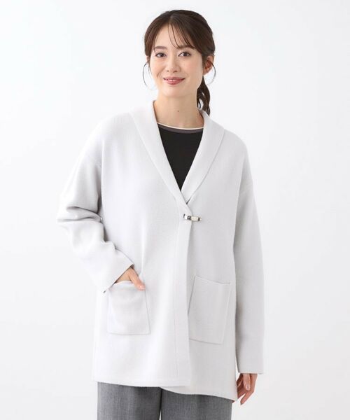 Reflect / リフレクト カーディガン・ボレロ | 【ライトアウター／気軽な羽織に◎】オフボディカーディガン | 詳細1