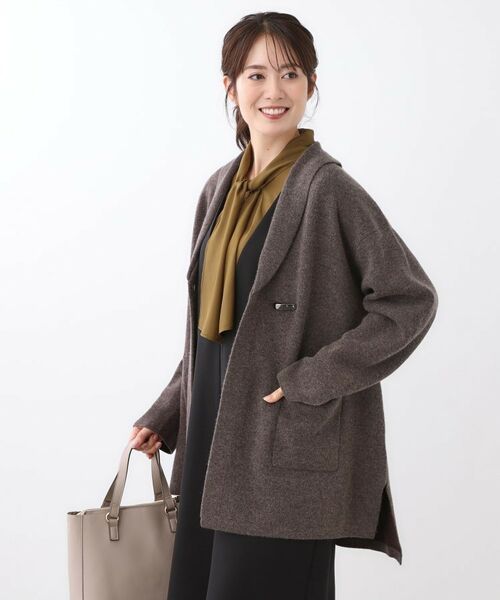 Reflect / リフレクト カーディガン・ボレロ | 【ライトアウター／気軽な羽織に◎】オフボディカーディガン | 詳細6