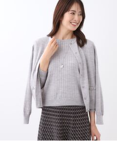 Reflect / リフレクト カーディガン・ボレロ | 【WEB先行カラーあり／軽い羽織に◎／アンサンブル可】透かし柄カーディガン
