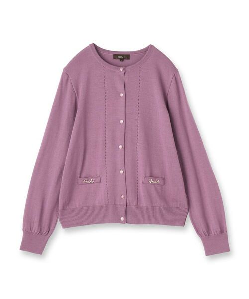 Reflect / リフレクト カーディガン・ボレロ | 【WEB先行カラーあり/軽い羽織に◎/アンサンブル可】透かし柄カーディガン | 詳細21