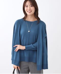 Reflect / リフレクト カーディガン・ボレロ | 【ちくちくしない／アンサンブル可／通勤におすすめ◎】オフボディ着流しカーディガン