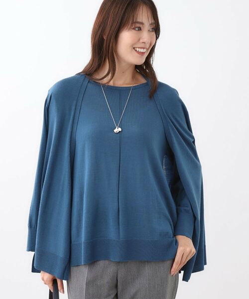 Reflect / リフレクト カーディガン・ボレロ | 【ちくちくしない／アンサンブル可／通勤におすすめ◎】オフボディ着流しカーディガン | 詳細10