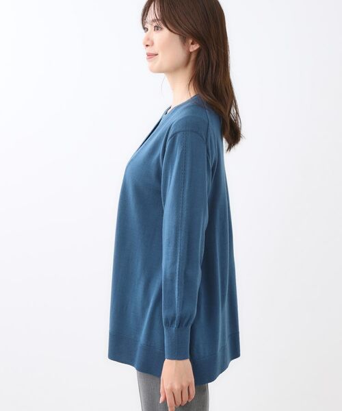 Reflect / リフレクト カーディガン・ボレロ | 【ちくちくしない／アンサンブル可／通勤におすすめ◎】オフボディ着流しカーディガン | 詳細15