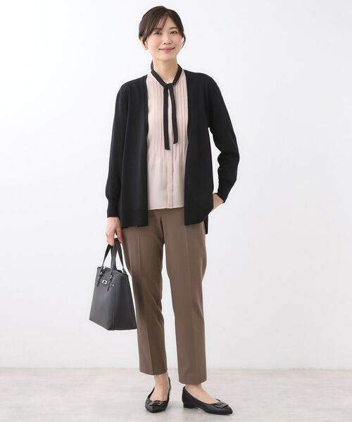 Reflect / リフレクト カーディガン・ボレロ | 【ちくちくしない／アンサンブル可／通勤におすすめ◎】オフボディ着流しカーディガン | 詳細3