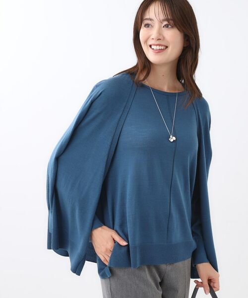 Reflect / リフレクト カーディガン・ボレロ | 【ちくちくしない／アンサンブル可／通勤におすすめ◎】オフボディ着流しカーディガン | 詳細9