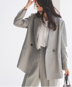 Reflect / リフレクト テーラードジャケット | 【単品使いOK◎／ライトアウター／セットアップ可】リラクシーメランジジャケット