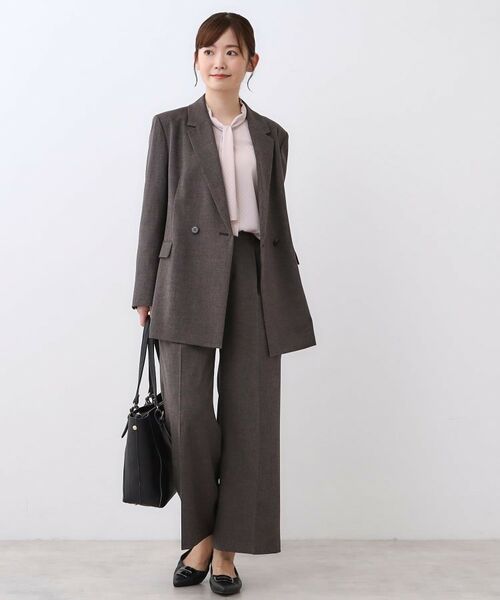 Reflect / リフレクト テーラードジャケット | 【単品使いOK◎／ライトアウター／セットアップ可】リラクシーメランジジャケット | 詳細13