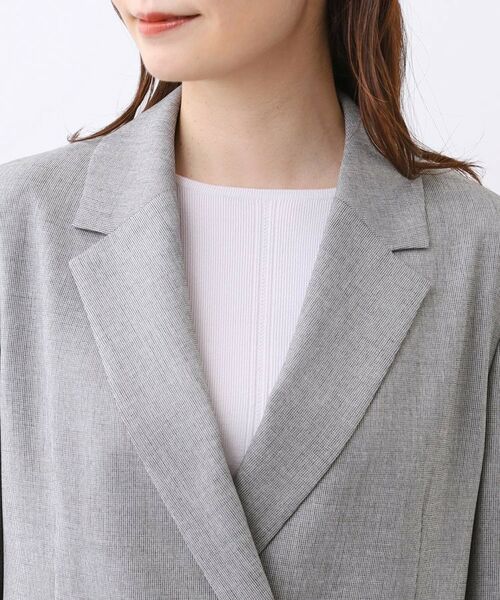 Reflect / リフレクト テーラードジャケット | 【単品使いOK◎／ライトアウター／セットアップ可】リラクシーメランジジャケット | 詳細19