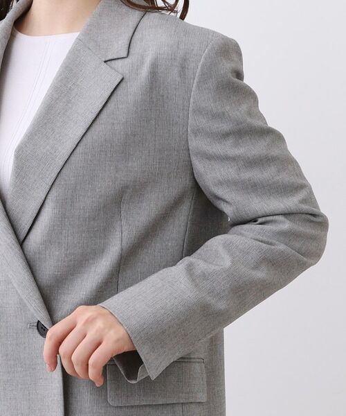 Reflect / リフレクト テーラードジャケット | 【単品使いOK◎／ライトアウター／セットアップ可】リラクシーメランジジャケット | 詳細20